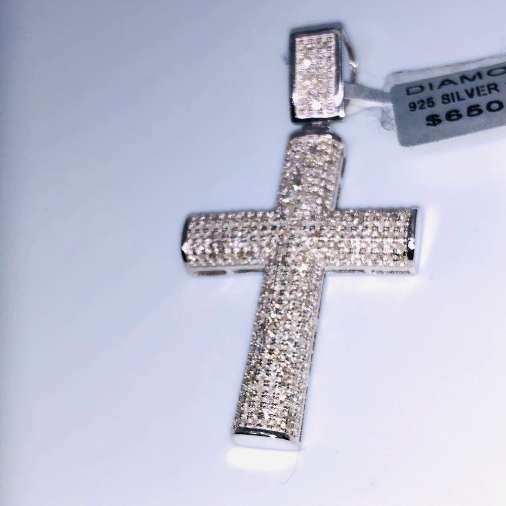 White gold vermeil genuine natural 1 ct certified diamonds Not CZ Not Fake SALE! - Picture 3 of 10